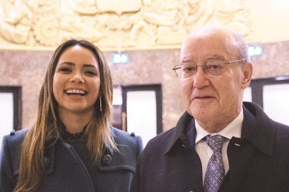 Pinto da Costa com Fernanda Miranda