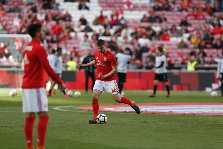 Aquecimento dos jogadores do Benfica 