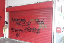 Casa do Benfica em Algueirão Mem Martins vandalizada