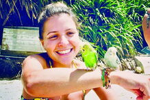 A atriz Diana Nicolau no Brasil 