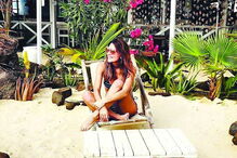 Liliana Santos está a desfrutar do bom tempo em Cabo Verde