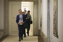 Miguel Honrado, ontem, no Palácio da Ajuda, em Lisboa, depois da reunião com o primeiro-ministro, António Costa