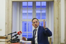 Miguel Honrado, ontem, no Palácio da Ajuda, em Lisboa, depois da reunião com o primeiro-ministro, António Costa