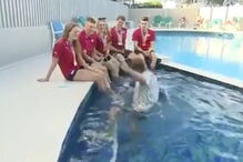 Entrevista com direito a mergulho