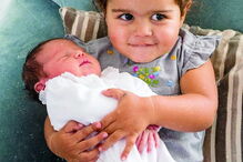 Carolina Patrocínio teve uma terceira filha