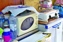 Interior revela a degradação da casa 