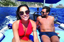 Dânia Neto e o companheiro Luís Matos Cunha