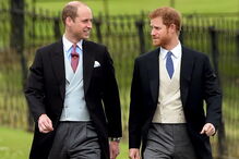 Os irmãos William e Harry