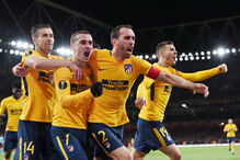 Atlético de Madrid empatou em casa do Arsenal nas meias da Liga Europa