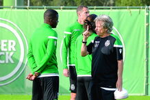 Jorge Jesus durante treino do Sporting
