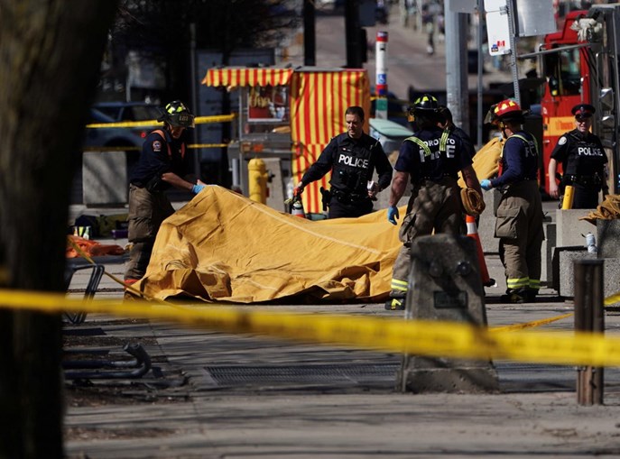 As imagens do terror em Toronto