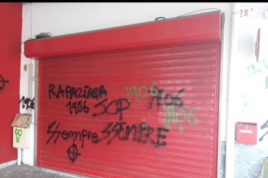 Casa do Benfica em Algueirão Mem Martins vandalizada