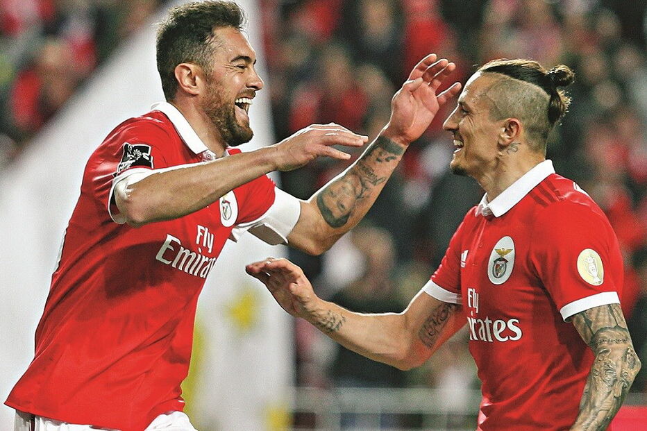 Jardel e Fejsa estão em risco de falharem o clássico com o FC Porto, no dia 15 de abril 