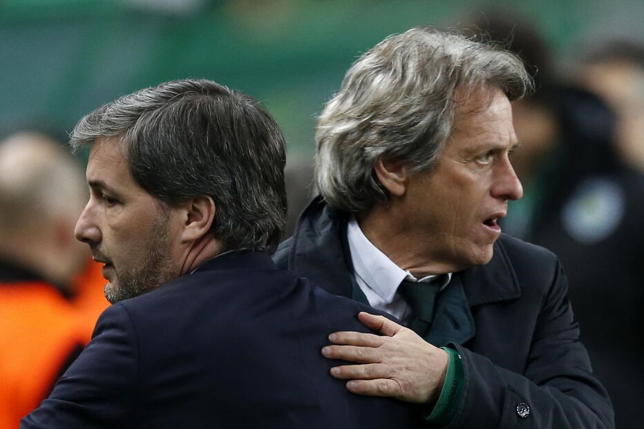 Bruno de Carvalho com Jorge Jesus