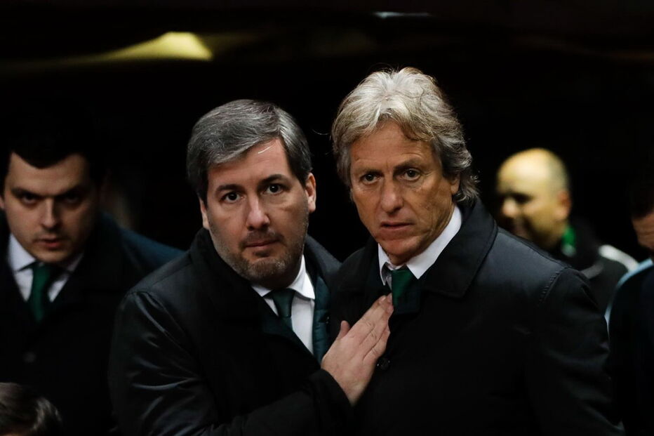 Bruno de Carvalho com Jorge Jesus