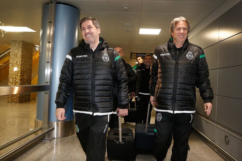 Bruno de Carvalho com Jorge Jesus