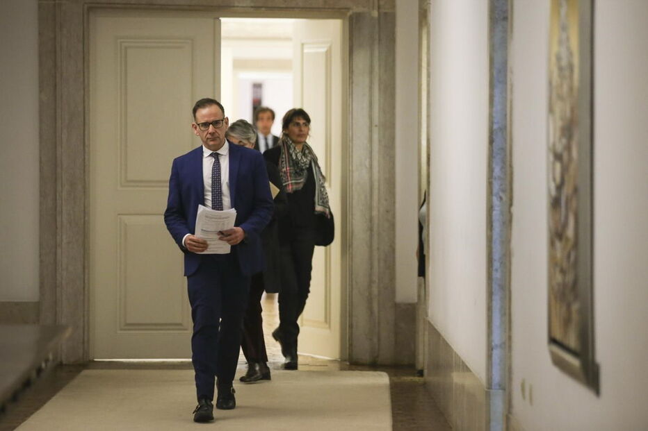 Miguel Honrado, ontem, no Palácio da Ajuda, em Lisboa, depois da reunião com o primeiro-ministro, António Costa