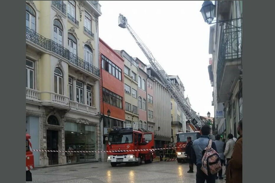 Incêndio na Baixa de Coimbra