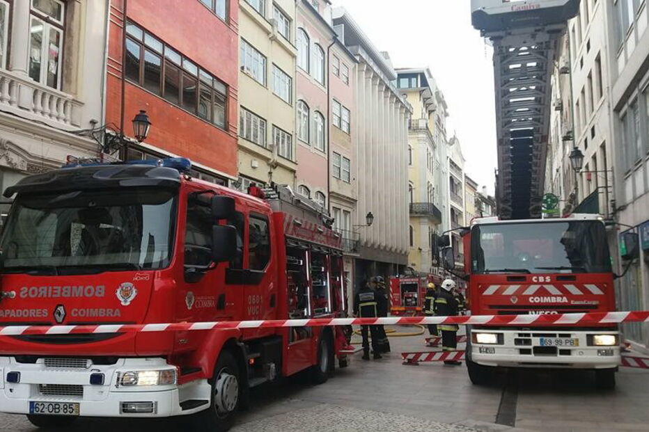 Incêndio na Baixa de Coimbra