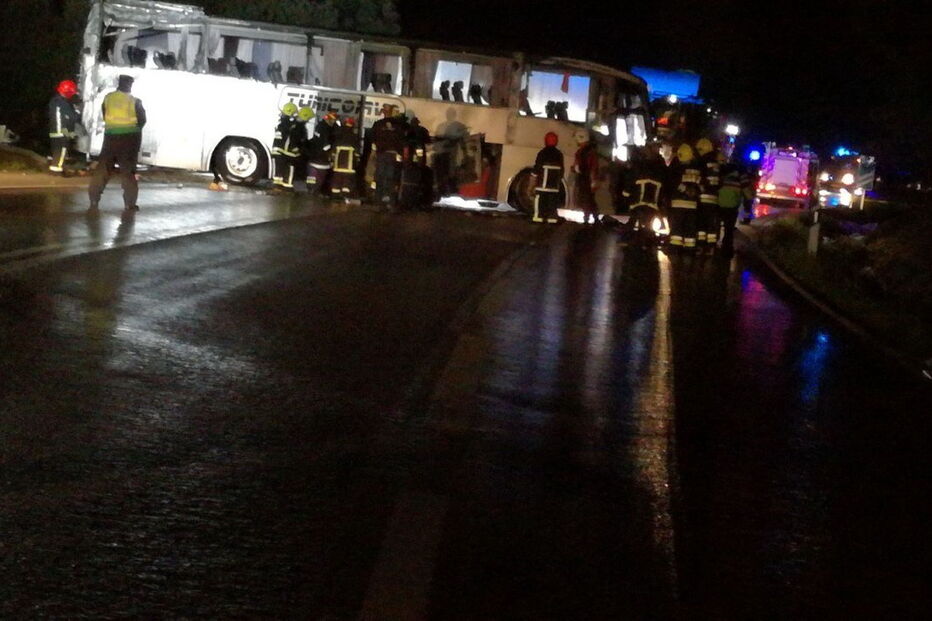 Acidente com autocarro em Nisa