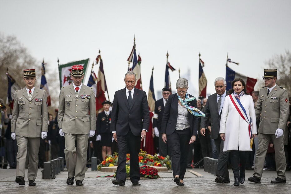 António Costa e Marcelo Rebelo de Sousa em França