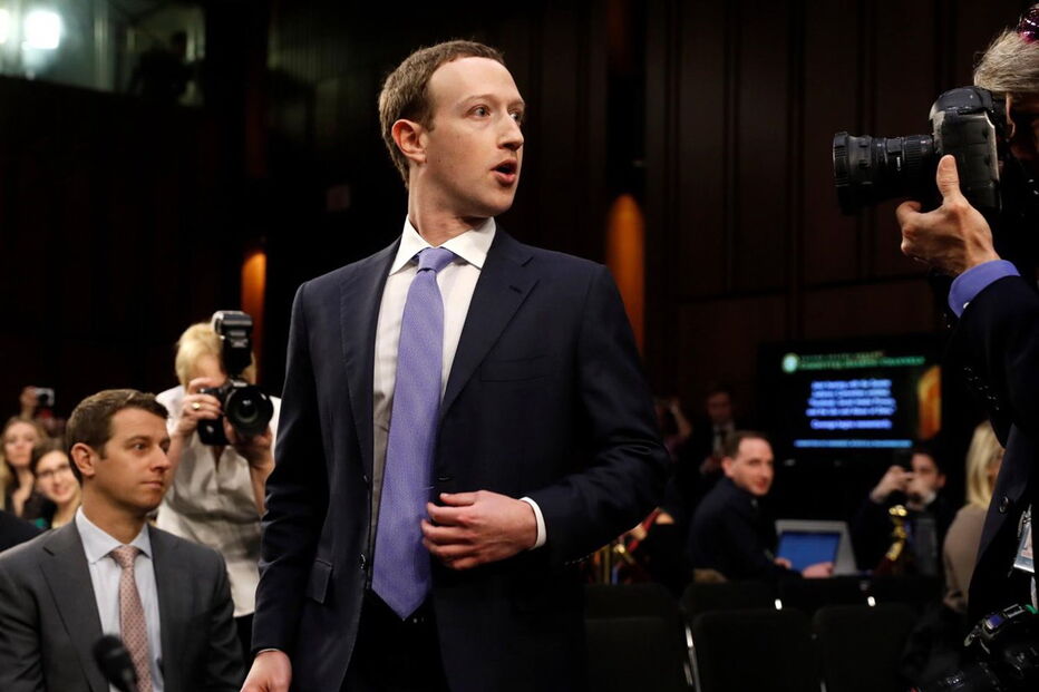 Zuckerberg no Congresso dos EUA