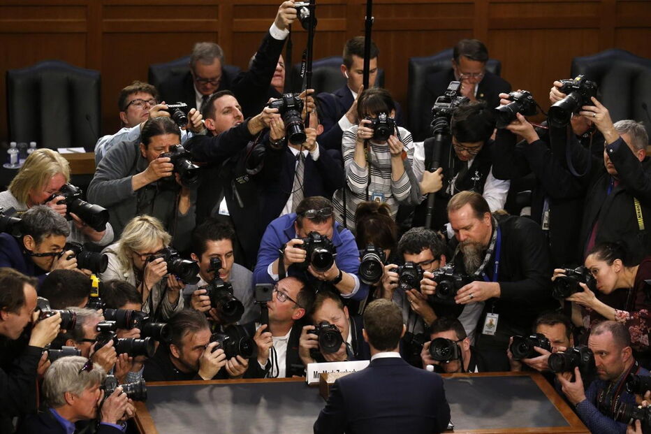Zuckerberg no Congresso dos EUA