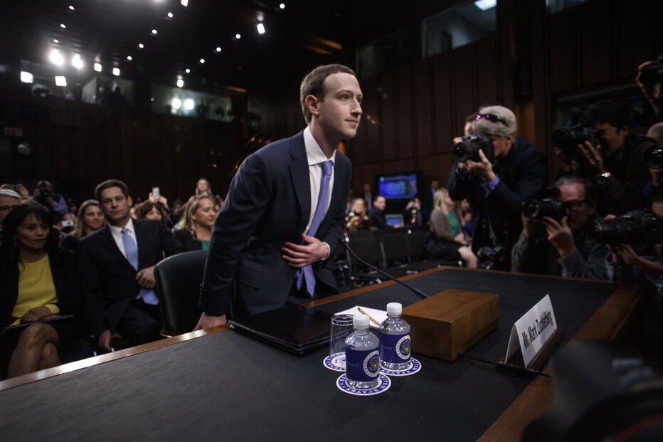 Zuckerberg no Congresso dos EUA