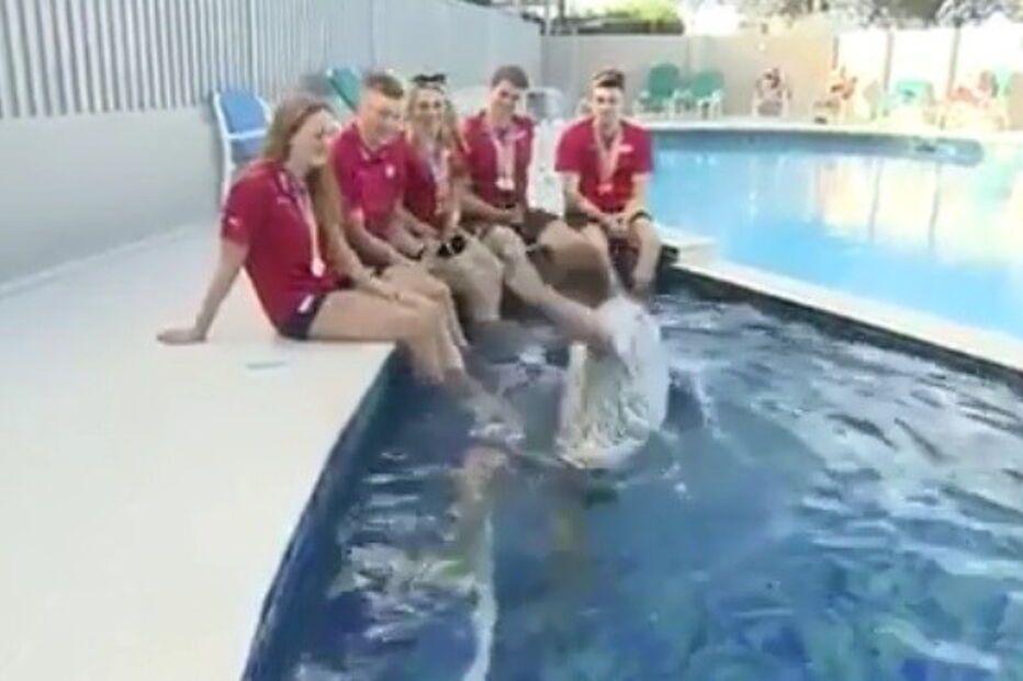 Entrevista com direito a mergulho