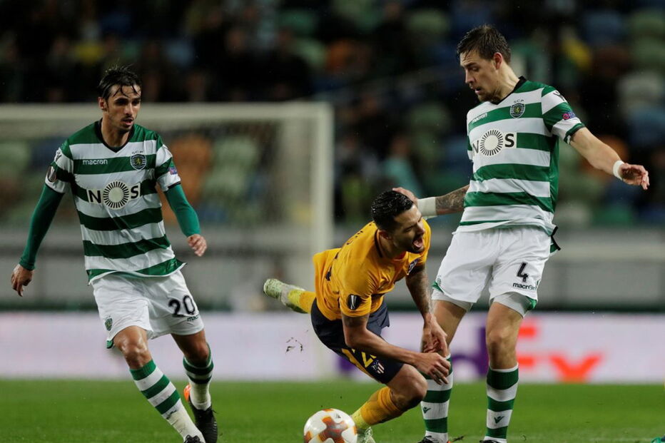 Fredy Montero celebra o primeiro golo do Sporting