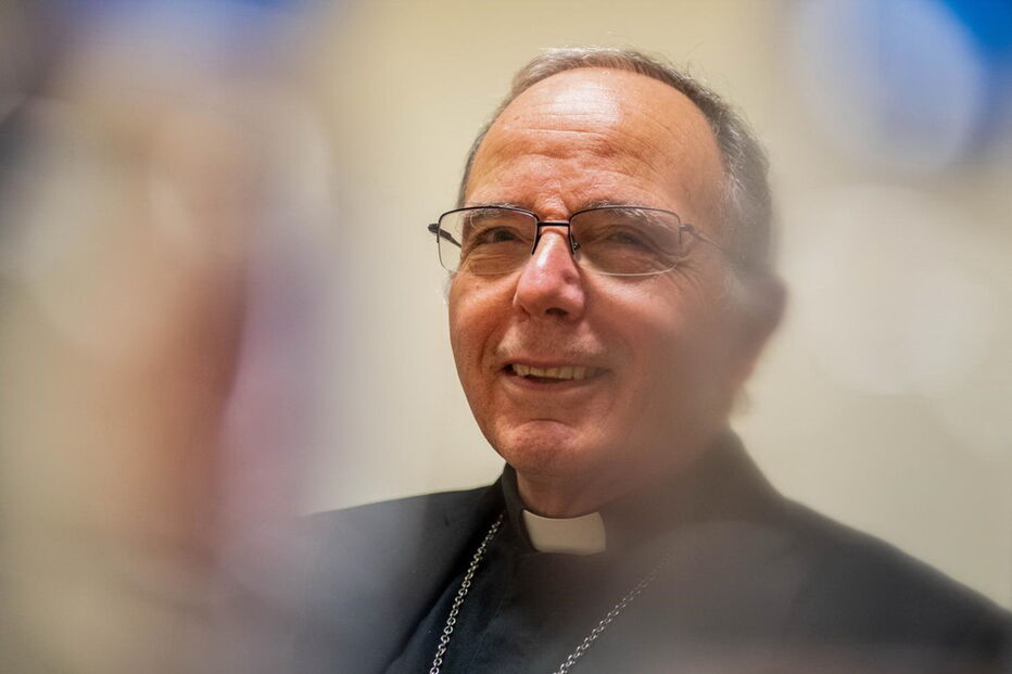 O bispo de Leiria-Fátima, D. António Marto, e D. Manuel Clemente (à dir.)