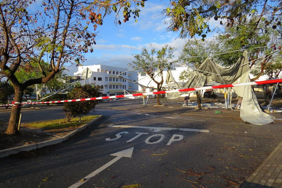 Temporal em Albufeira