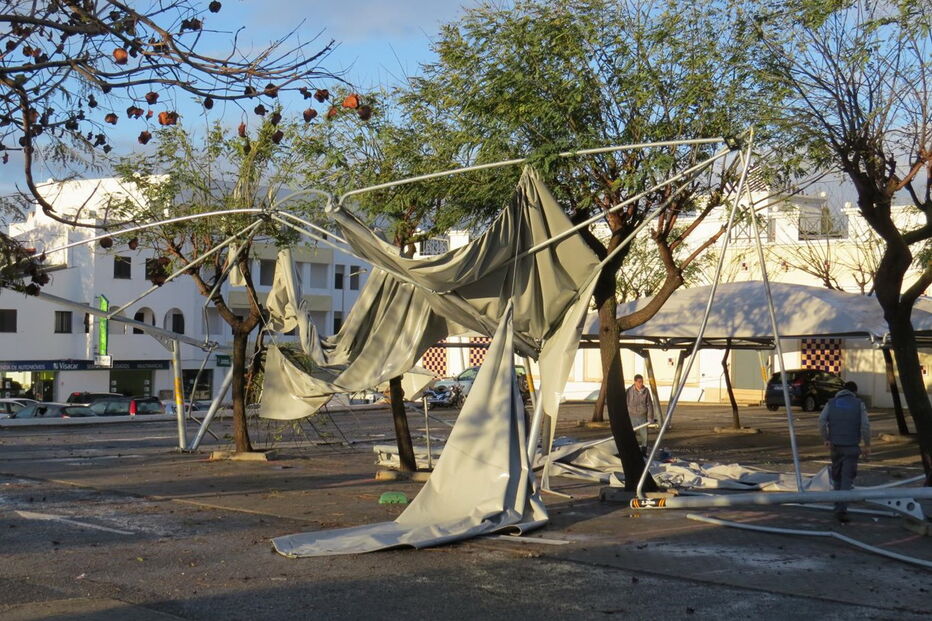 Temporal em Albufeira