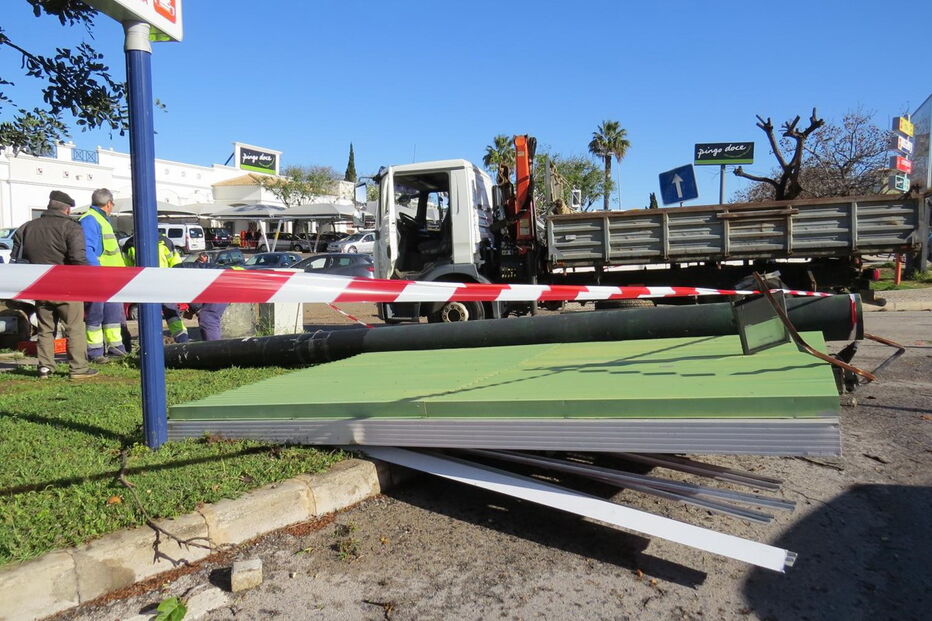 Temporal em Albufeira