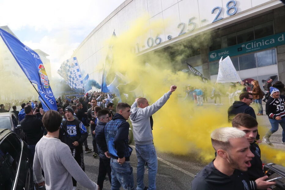 Adeptos do FC Porto em euforia