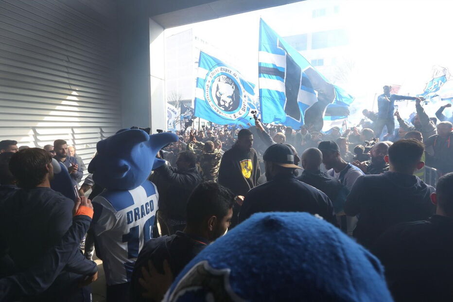 Adeptos do FC Porto em euforia