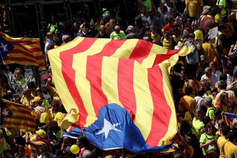 Protesto pela ‘liberdade’ na Catalunha