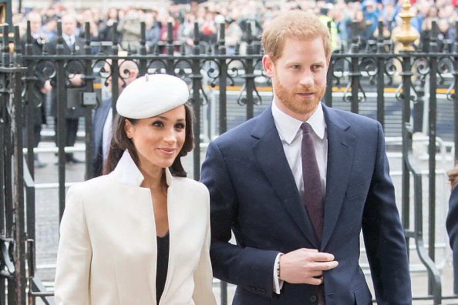 O príncipe Harry com a noiva, Meghan Markle