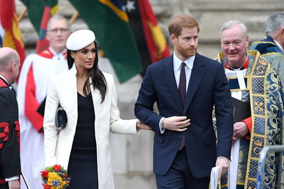 O príncipe Harry com a noiva, Meghan Markle