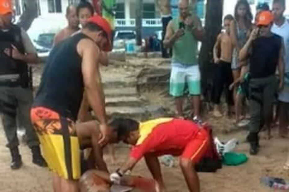 Turista atacado por tubarão no Brasil