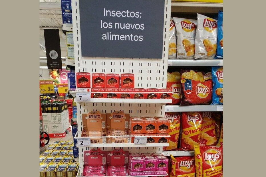 Carrefour vende alimentos com insetos e invertebrados