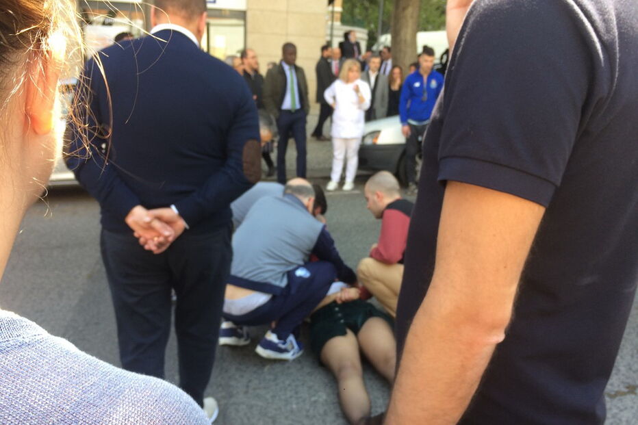 Atropelamento em Lisboa, junto ao Hotel Altis	