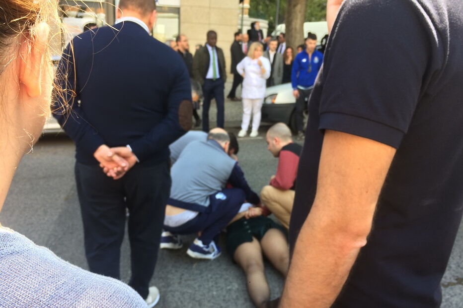 Atropelamento em Lisboa, junto ao Hotel Altis	