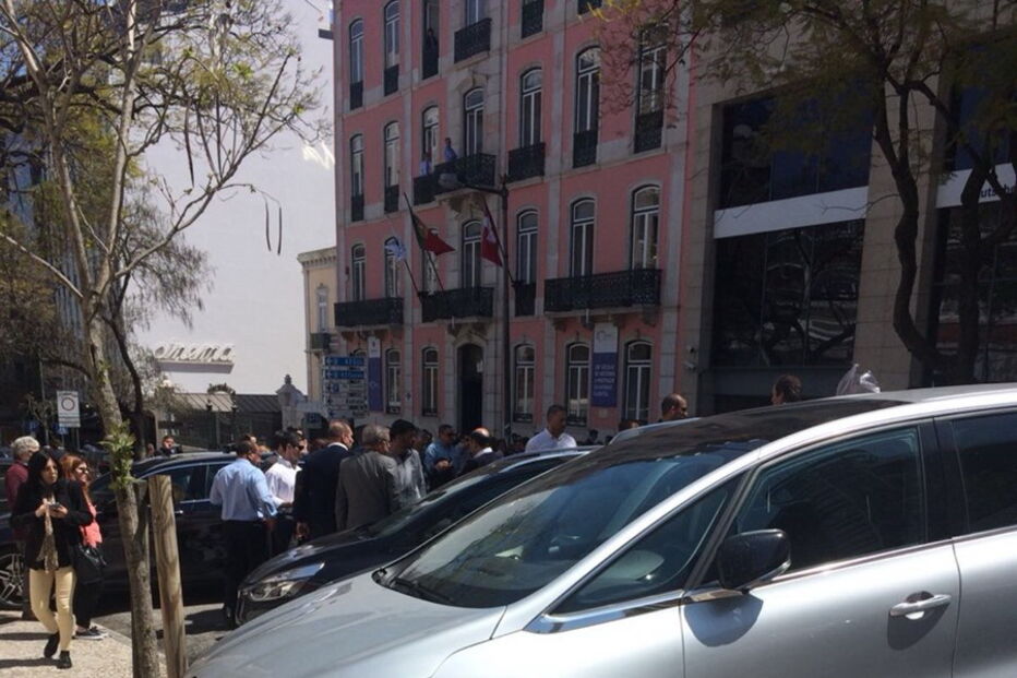 Atropelamento em Lisboa, junto ao Hotel Altis	