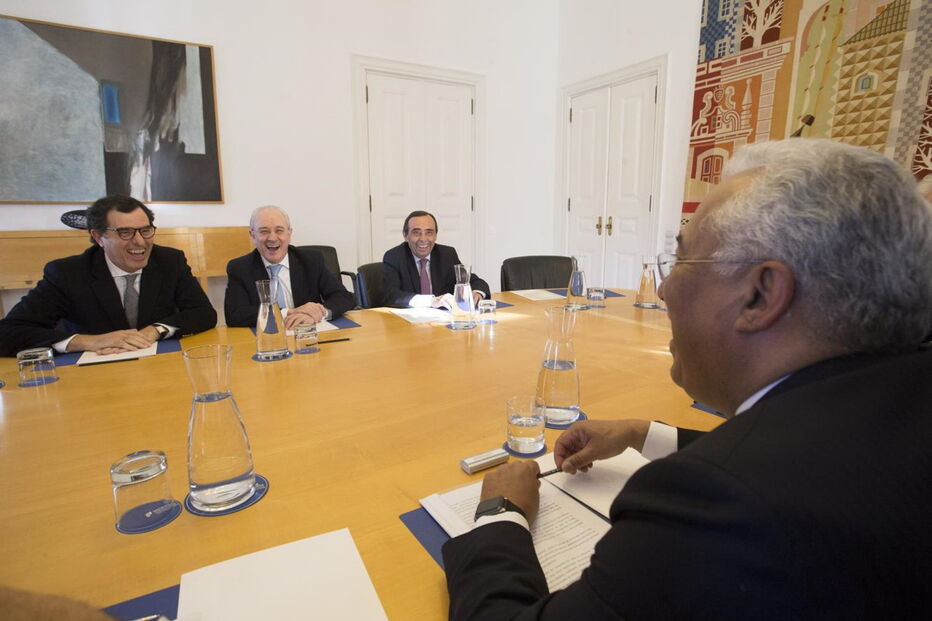 O primeiro ministro e o presidente do PSD reunidos