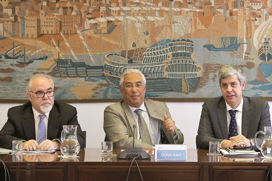 Vieira da Silva, António Costa e Mário Centeno