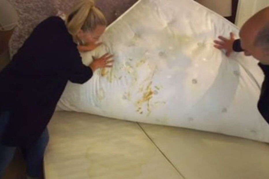 O estado em que os senhorios encontraram a casa