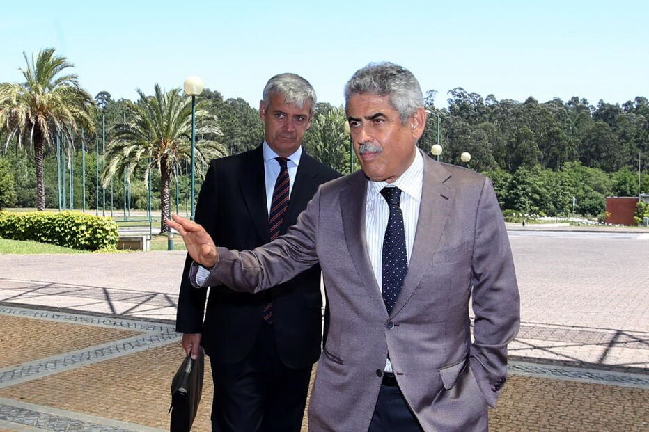 Domingos Soares Oliveira, administrador do Benfica, com Luís Filipe Vieira