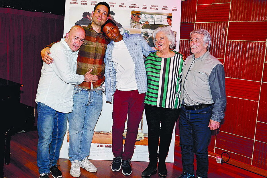 José Raposo, António Pinhão Botelho (realizador), Igor Regalla, Lídia Franco e Vítor Norte apresentaram ontem o filme   