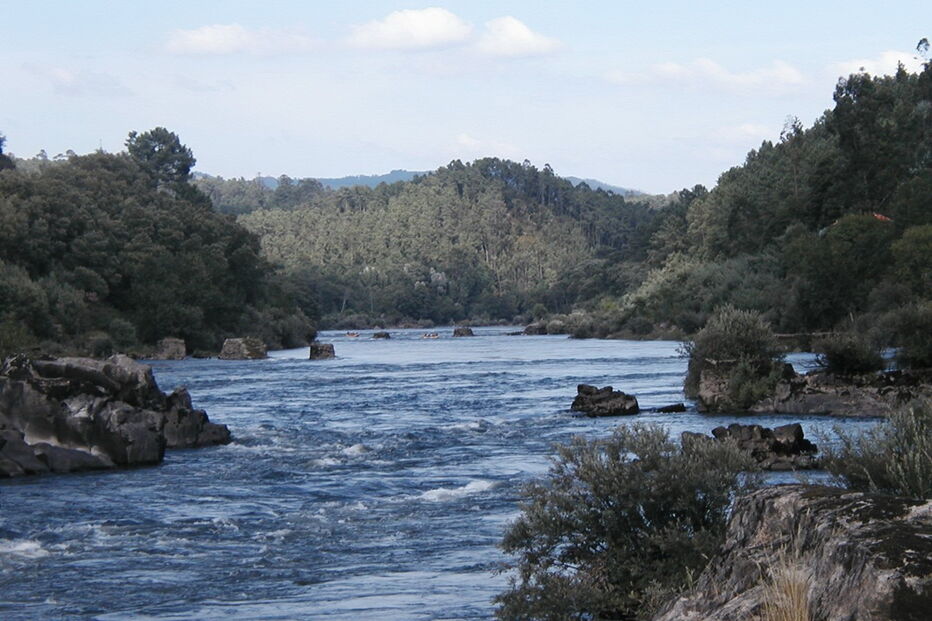 Rio Minho na zona de Melgaço